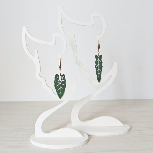Earrings Alocasia Leaf