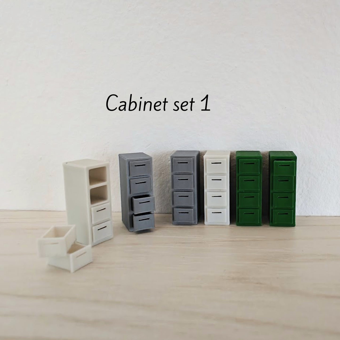 Miniature Office Furniture Set, 1/64 Scale