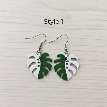 Naušnice Monstera, listovi s rupicama