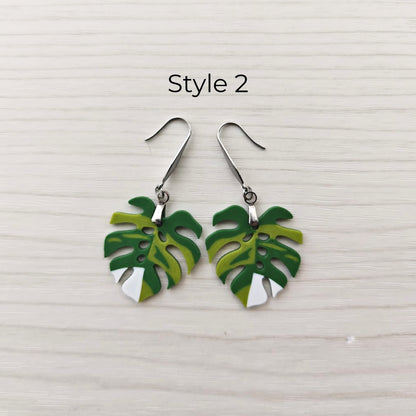 Naušnice Monstera, listovi s rupicama