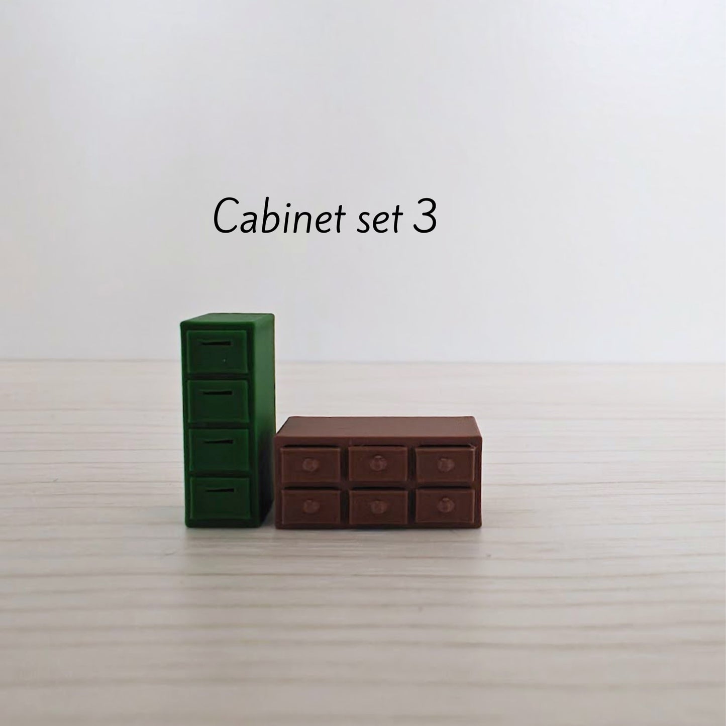 Miniature Office Furniture Set, 1/64 Scale