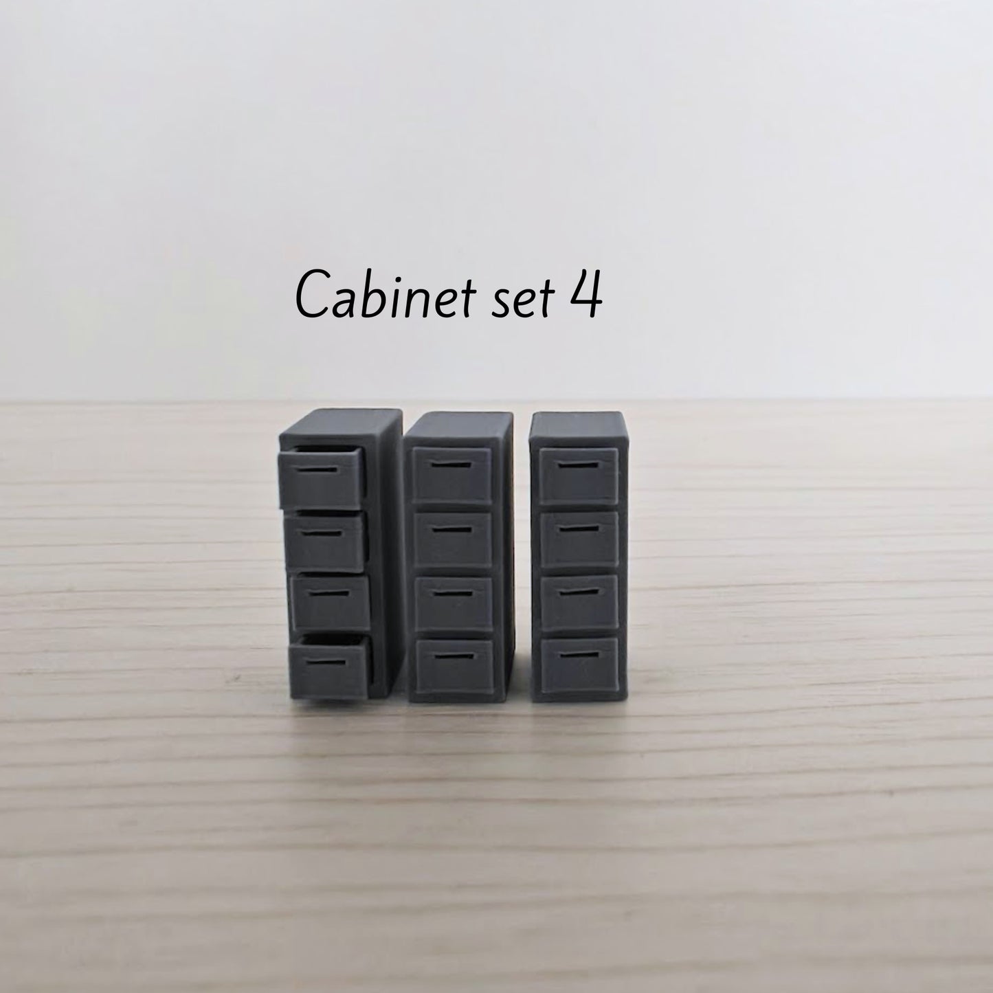 Miniature Office Furniture Set, 1/64 Scale