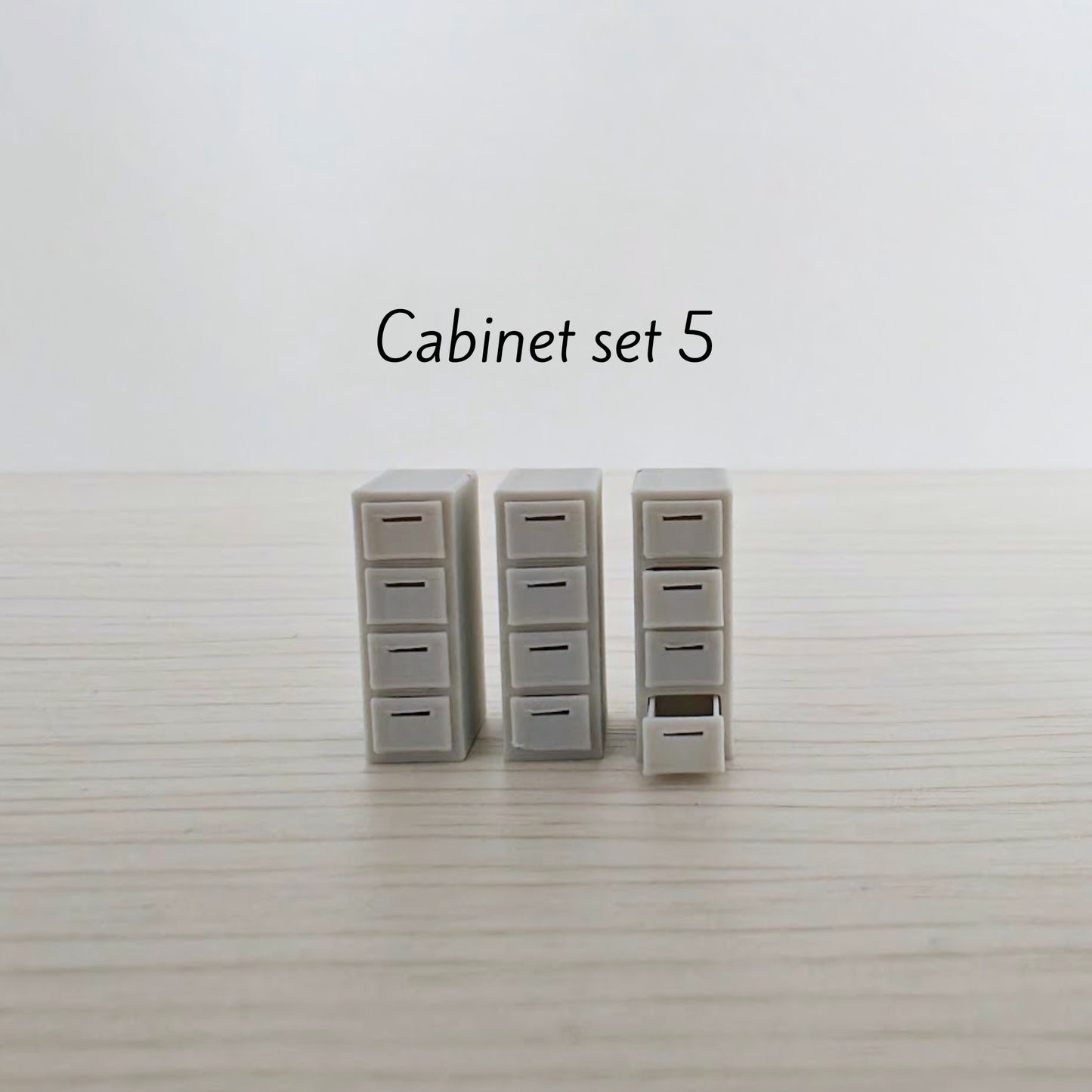 Miniature Office Furniture Set, 1/64 Scale