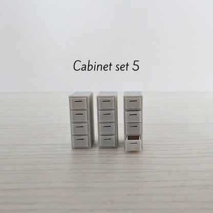Miniature Office Furniture Set, 1/64 Scale