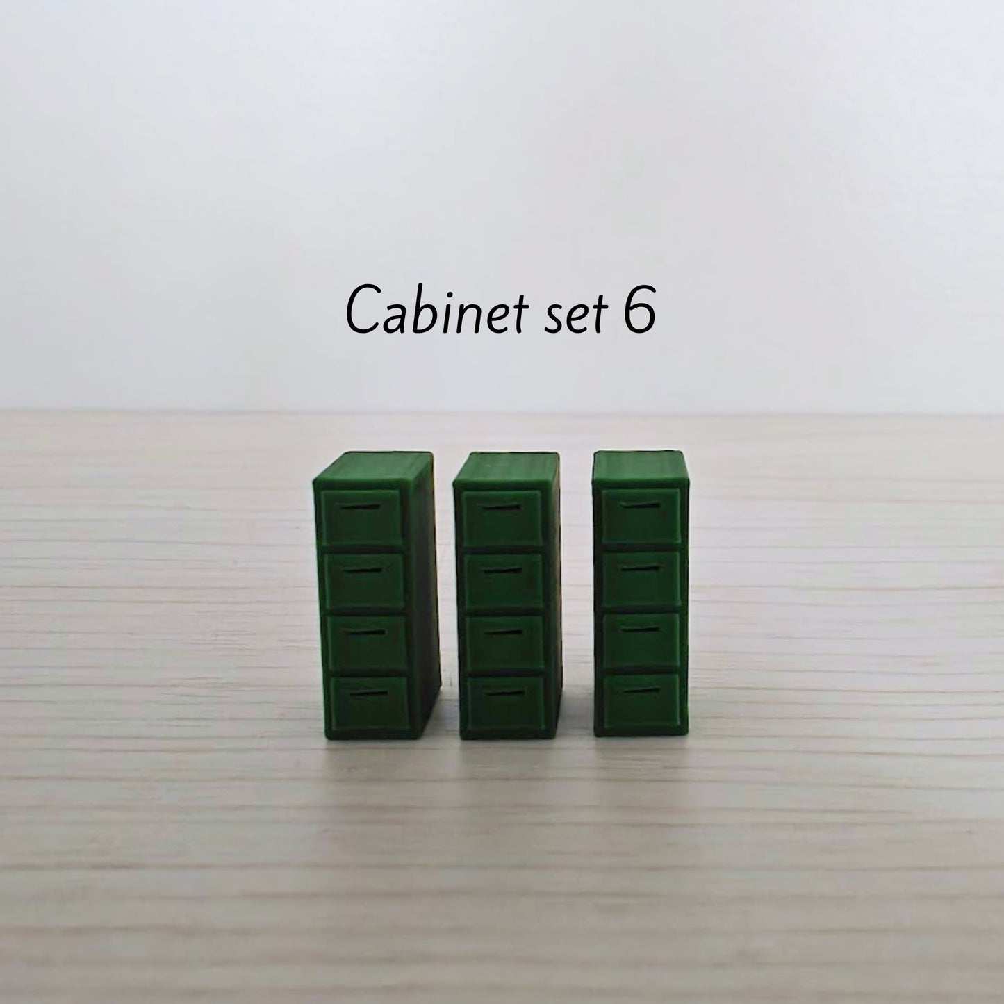 Miniature Office Furniture Set, 1/64 Scale
