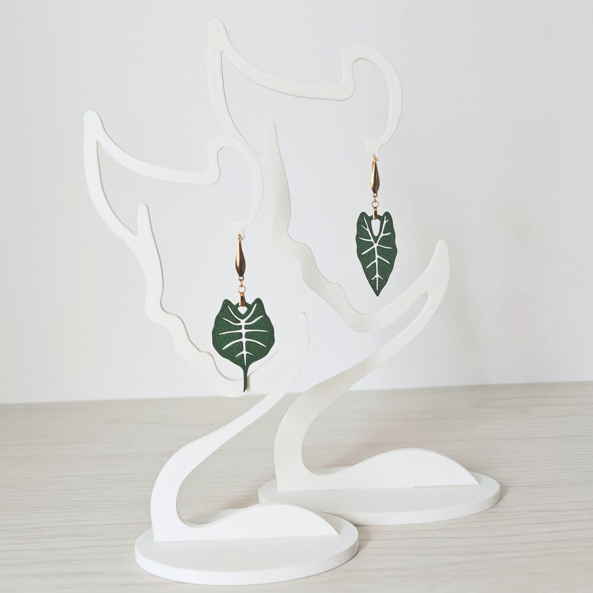 Earrings Alocasia Leaf