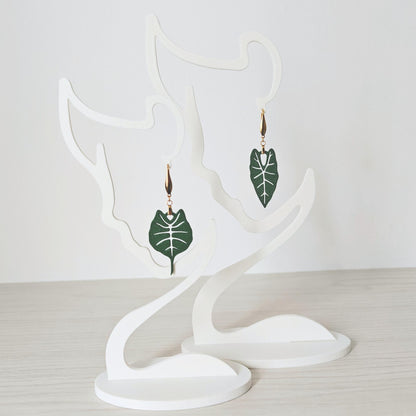Earrings Alocasia Leaf