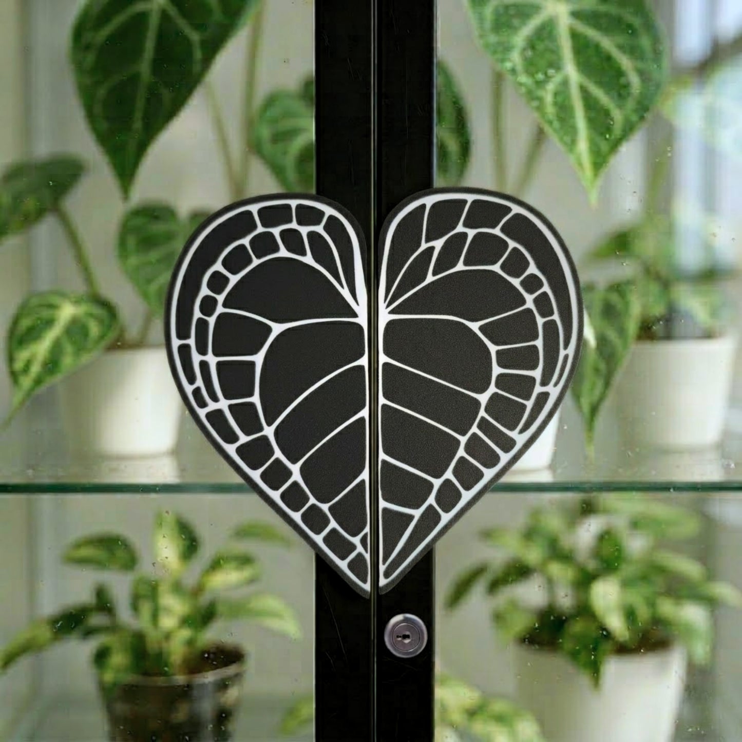 Anthurium Clarinervium ručke za IKEA MILSBO ili RUDSTA vitrinu