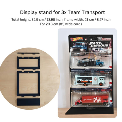 Hot Wheels Team Transport or Track Fleet Wall Mount or Stand