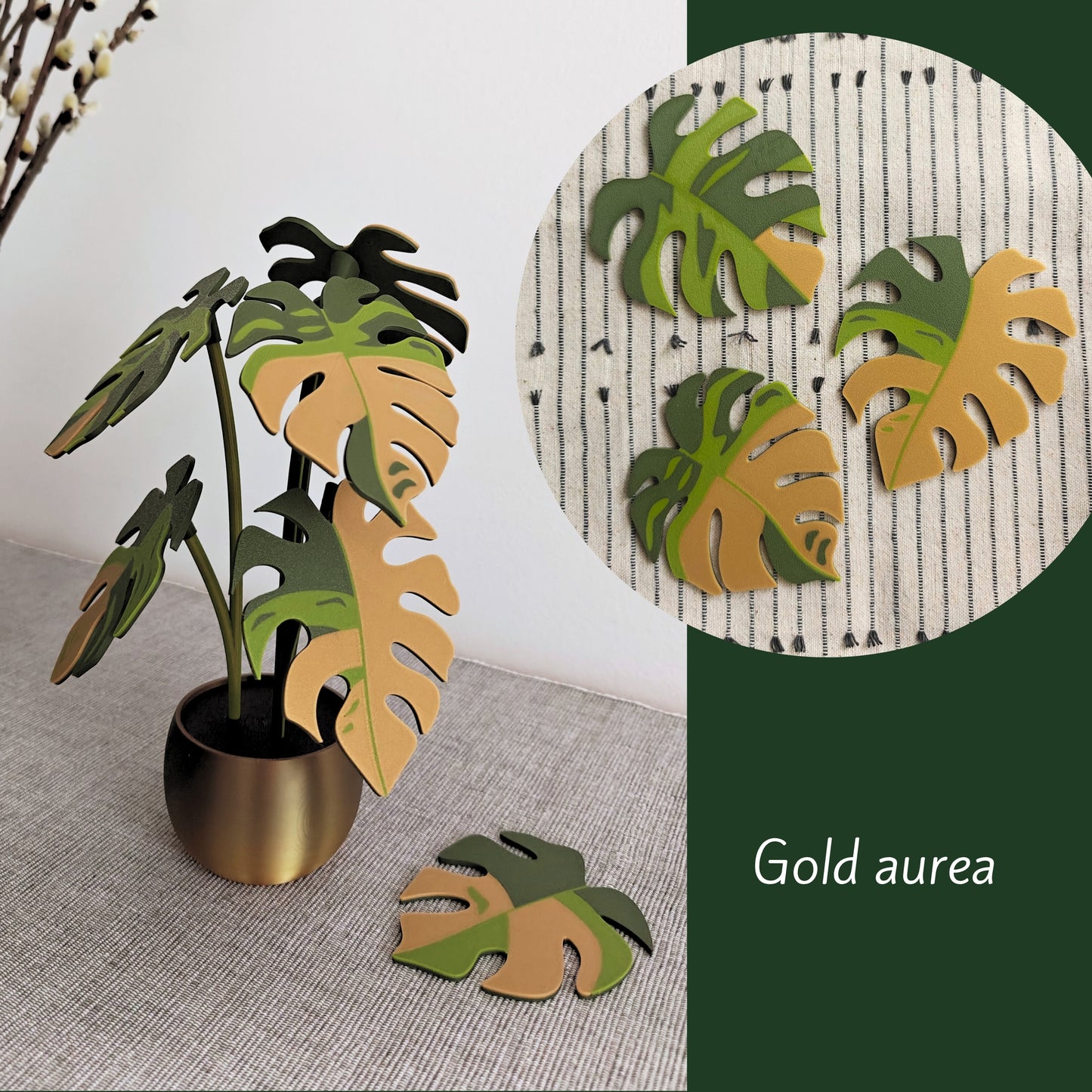 Monstera Coaster Set