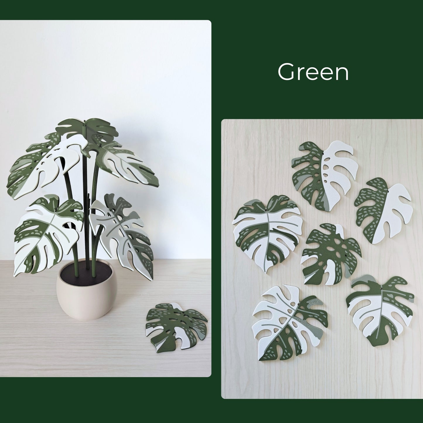 Monstera Thai Coaster Set
