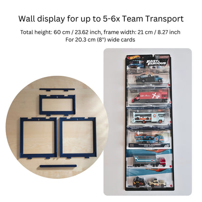 Hot Wheels Team Transport or Track Fleet Wall Mount or Stand