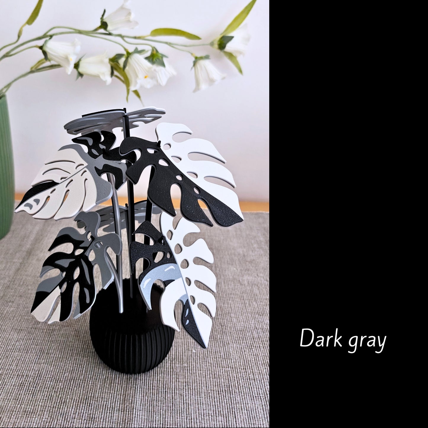 Monstera Coaster Set with Leaf Holes