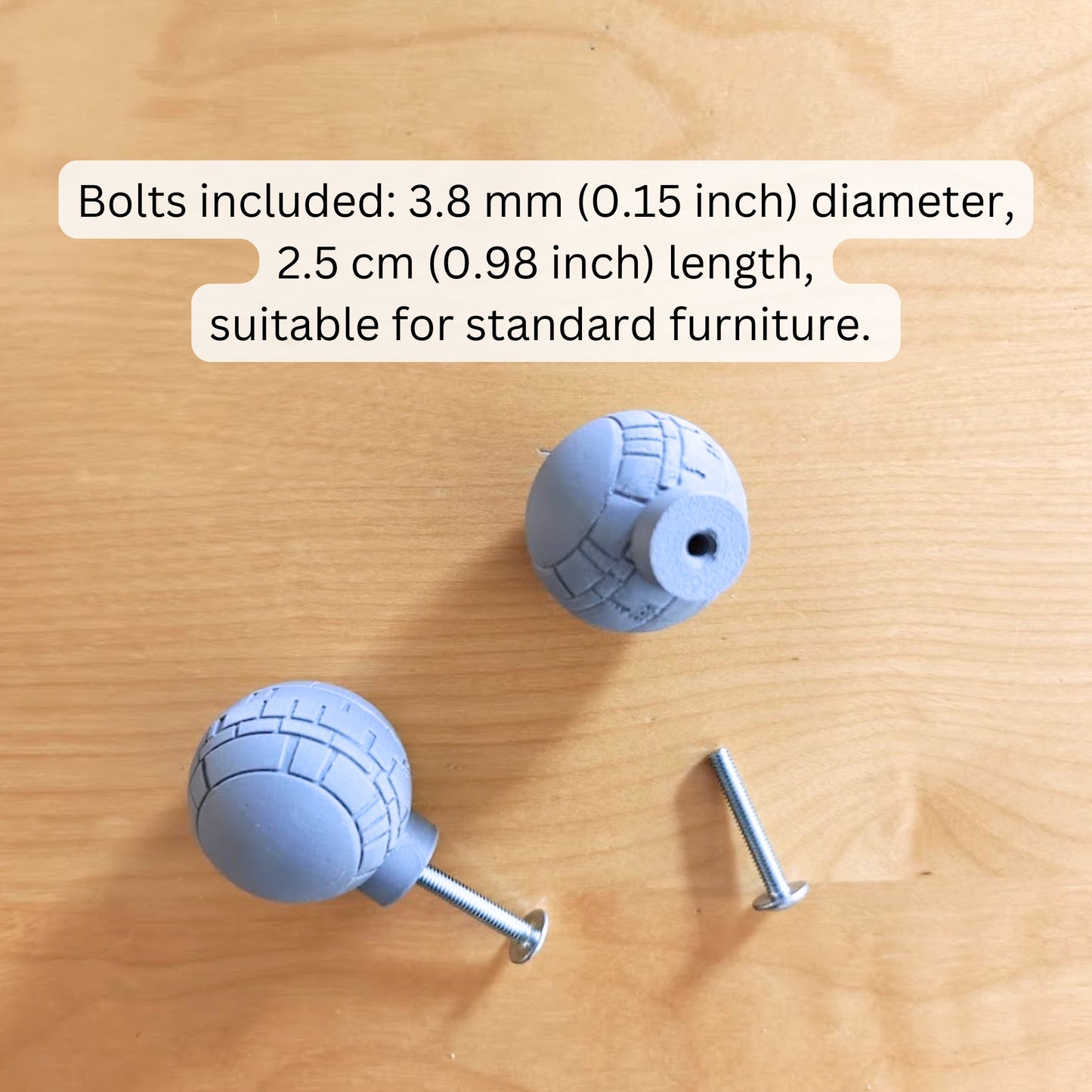 Galactic Empire Knobs for Drawer or Door, Dark Side Design