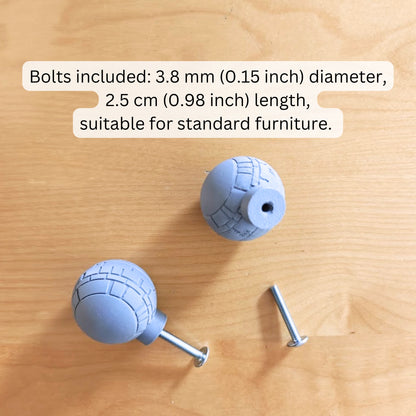 Galactic Empire Knobs for Drawer or Door, Dark Side Design