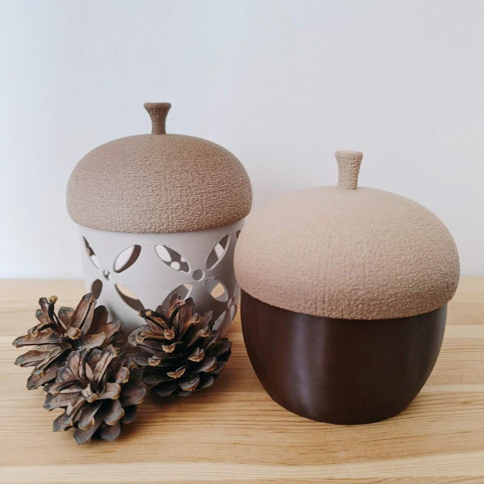 3d printed Acorn Bowl for Tea Lights or Trinkets, Snacks Holder