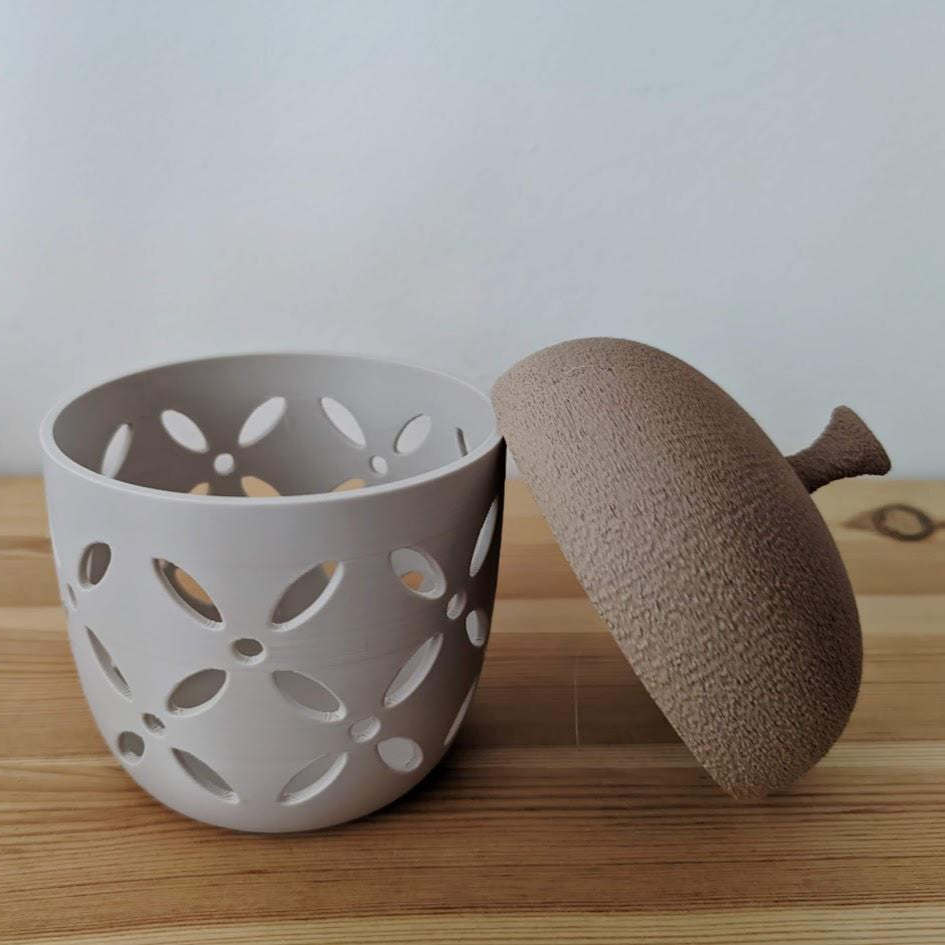 3d printed Acorn Bowl for Tea Lights or Trinkets, Snacks Holder