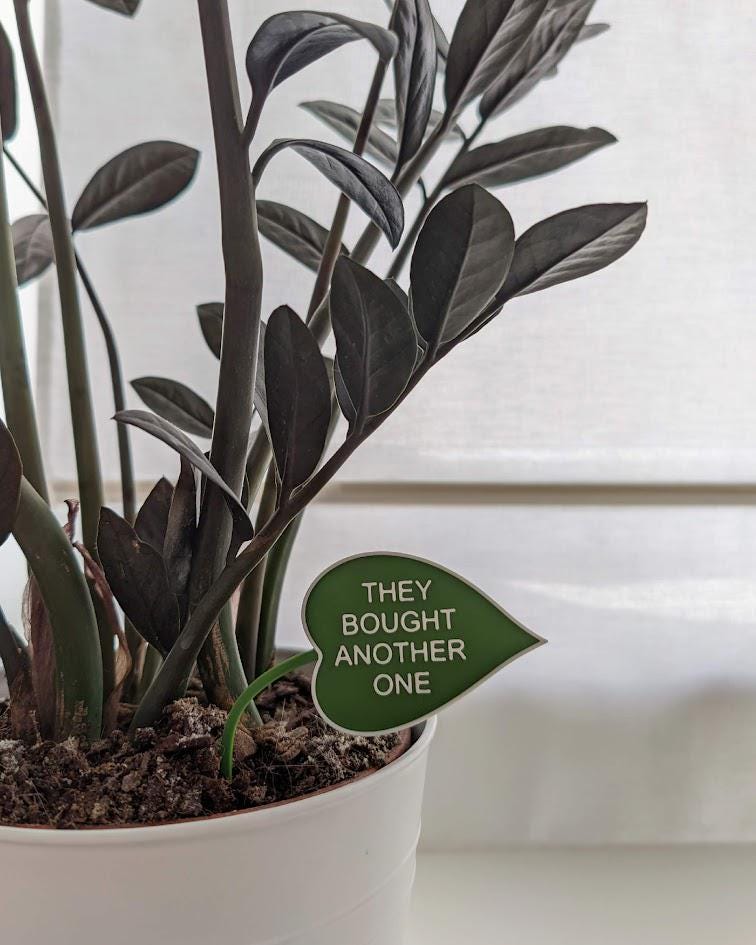 Funny Leaf Shaped Plant Signs - set of 5 pcs, choose your text, Eco-friendly Sustainable 3d Printed, Garden Markers Decor, Plant Accessories