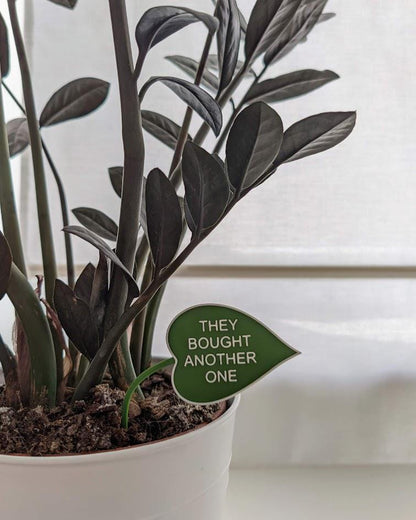 Funny Leaf Shaped Plant Signs - set of 5 pcs, choose your text, Eco-friendly Sustainable 3d Printed, Garden Markers Decor, Plant Accessories