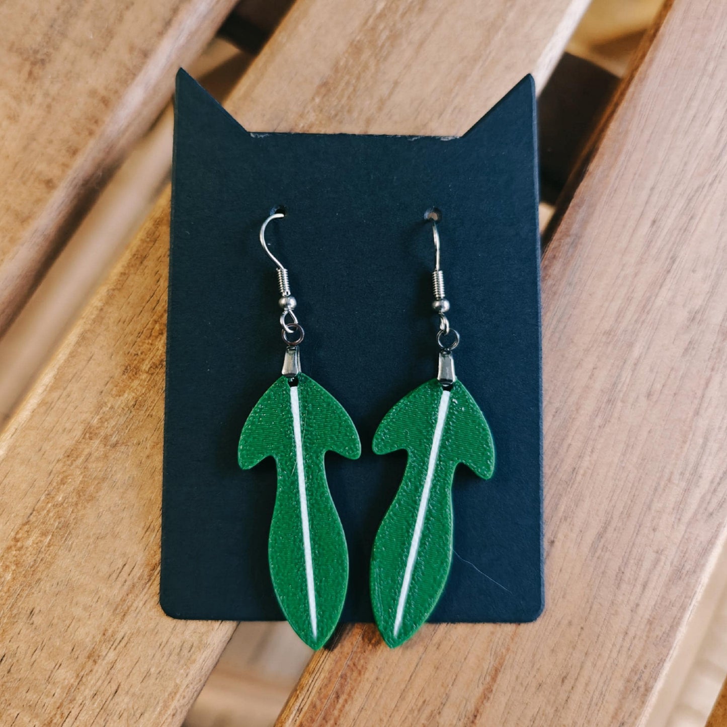 Earrings Philodendron Leaves 3d printed Jewelry Gift for Plant Lovers, Leaf Earrings, Plant Gift, Leaf Design, 3d printed Earrings