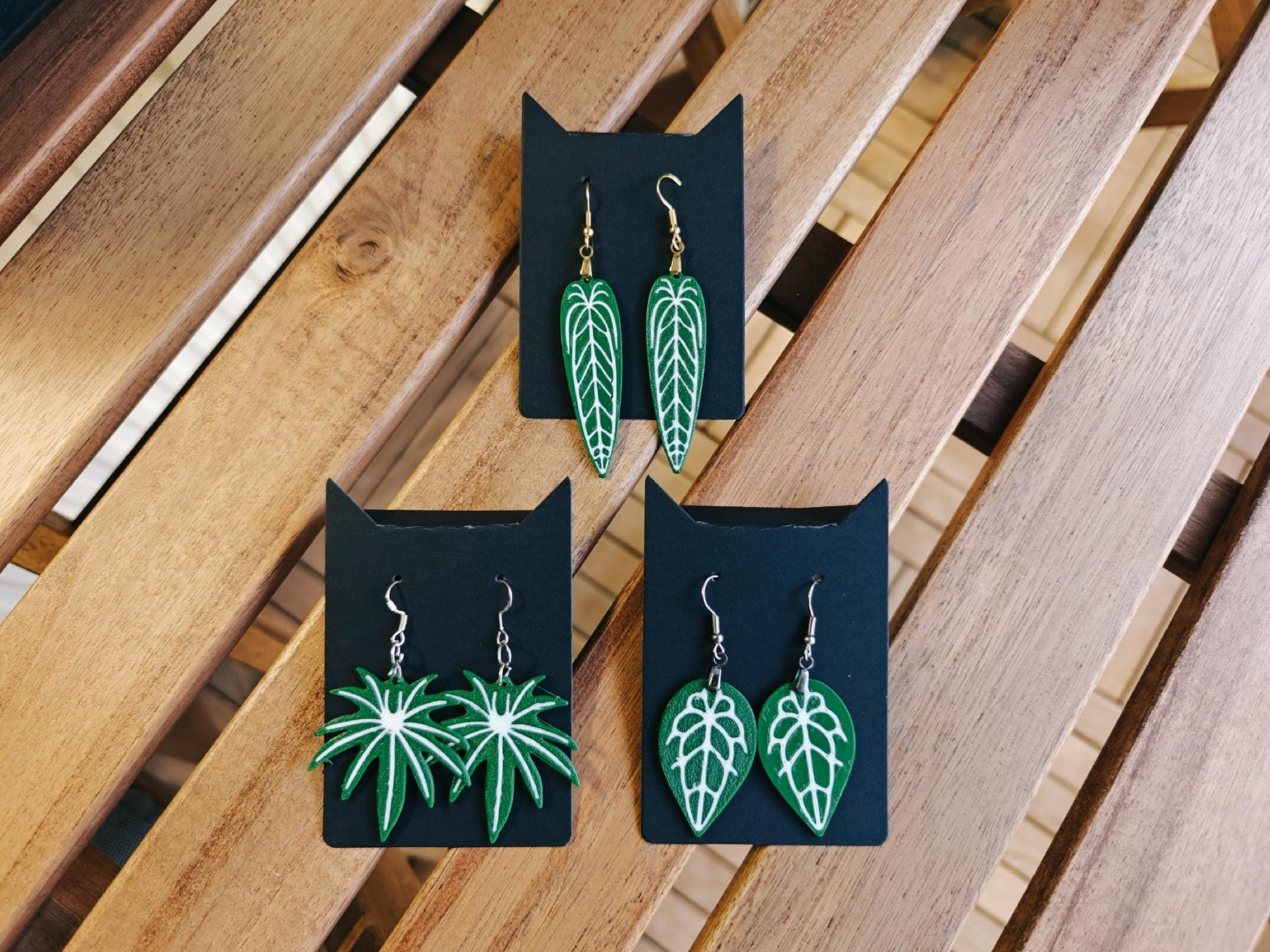 Anthurium Plant Earrings