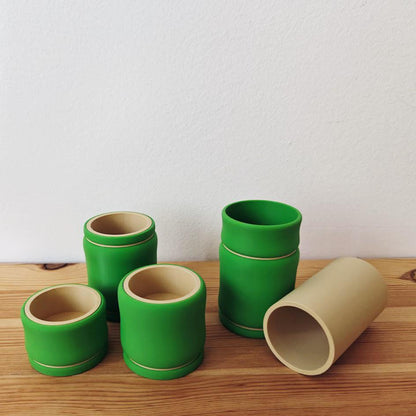 Bamboo Holders, Bamboo Tealight Set, Desk Organizer, Tabletop Decor Unique Housewarming Gift, 3d print