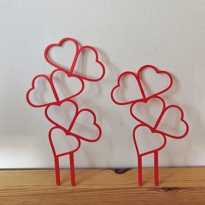 Heart Trellis, Valentine&#39;s Day Gift for Plant Lovers Gift for Valentines Day, Plant Support for Climbing Plants, Plant Stake, 3d print