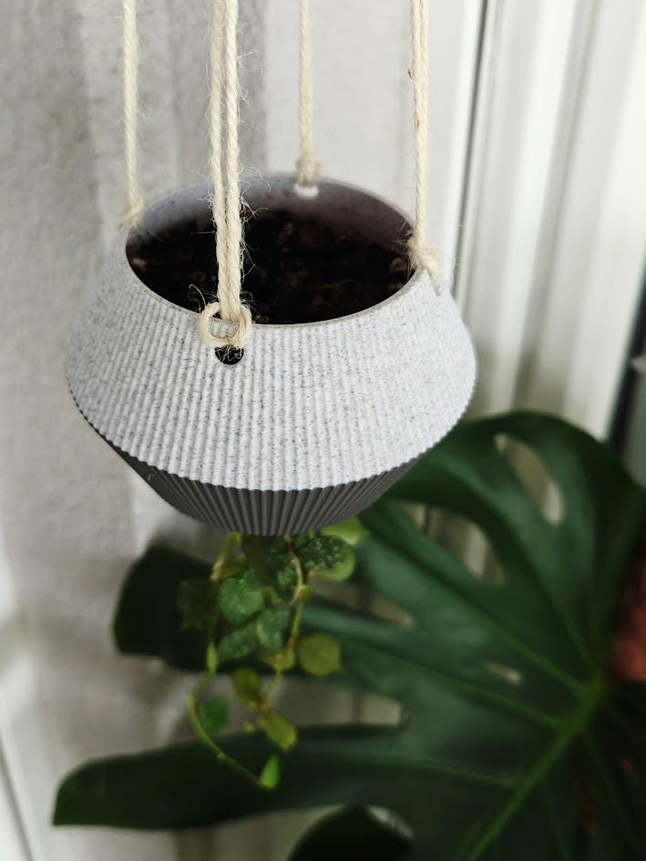Inverted Plant Pot Hanging Ropes – Upside Down Planter for Unique Indoor Garden, Plant Pot Decor
