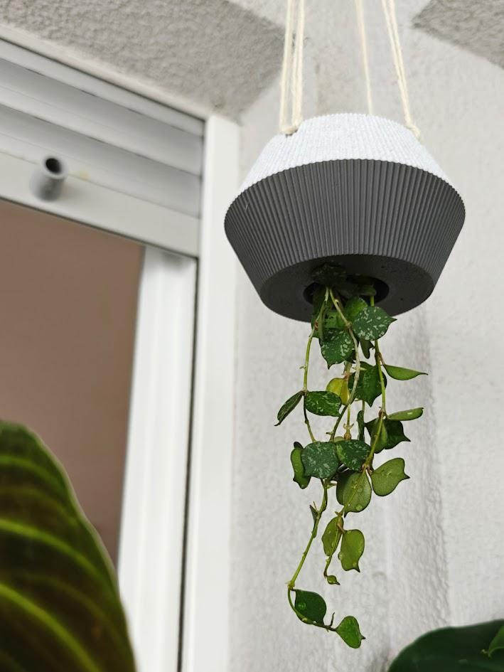 Inverted Plant Pot Hanging Ropes – Upside Down Planter for Unique Indoor Garden, Plant Pot Decor