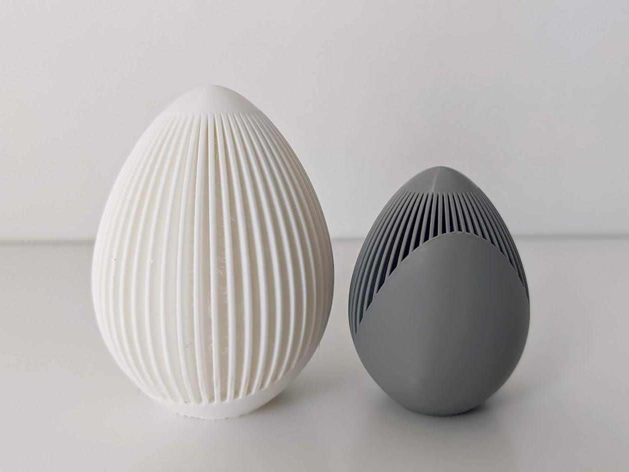 Easter Egg Decor Set – Geometric and Bunny-Inspired Designs, Easter Decoration, Spring Decor, Housewarming Gift, 3d print