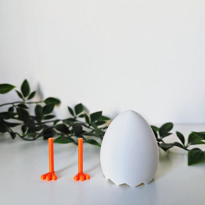 Standing Egg with Legs, Easter Decoration, Cracked Egg Spring Decor, Easter Table Deco, Housewarming Gift, 3d print