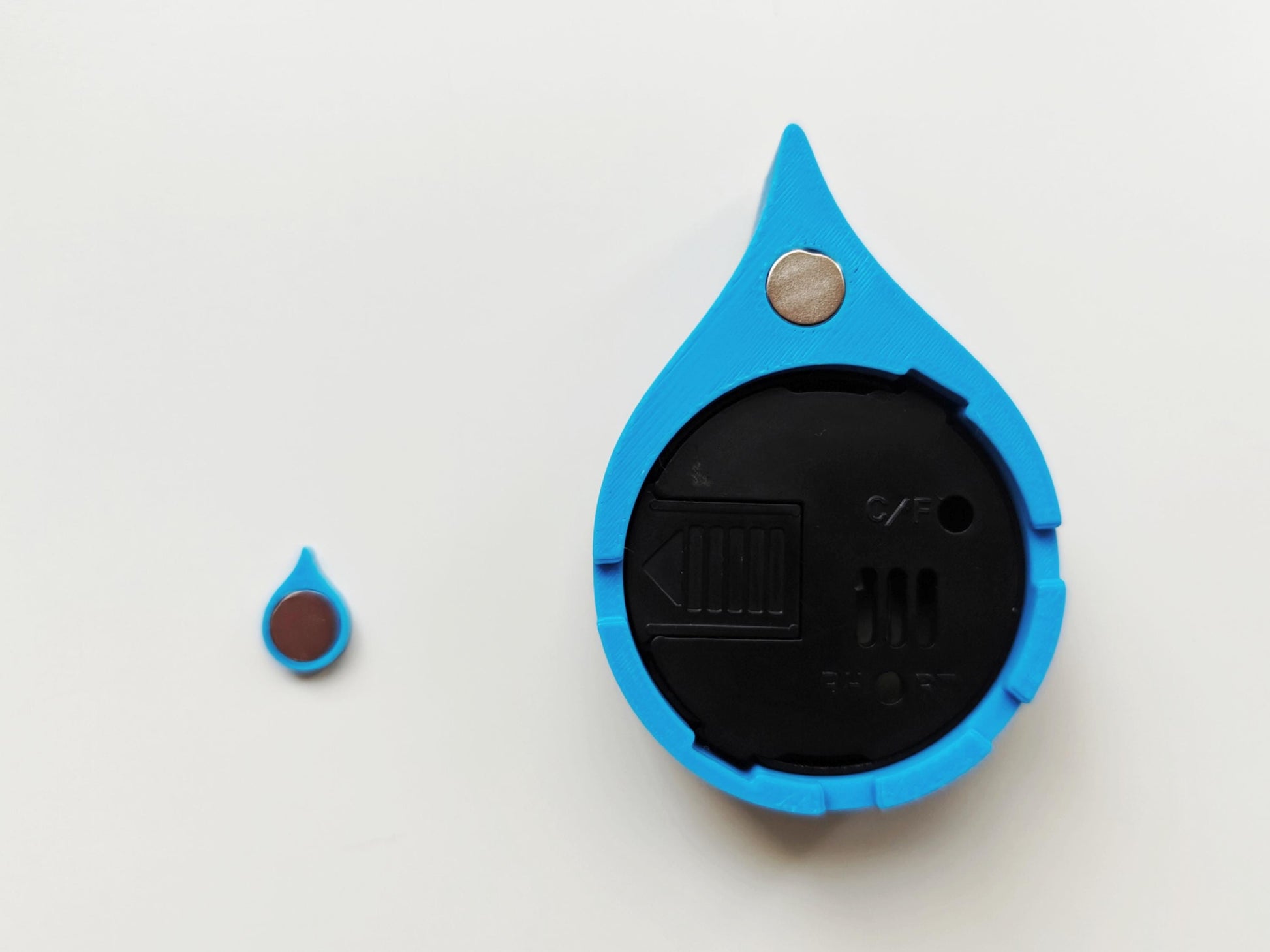 Thermometer Hygrometer Holder – Magnetic Mount, Small Greenhouse Accessories, Water droplet or Leaf-shaped, Mini Greenhouse Kit, 3D printed