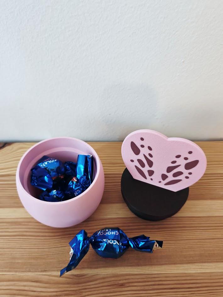 Hoya Kerrii Hidden Box or Piggy Bank, Bunny Ear Cactus, Savings jar, Money Box, Treasure Bank, Cacti Planter, Succulent Pot, 3d print