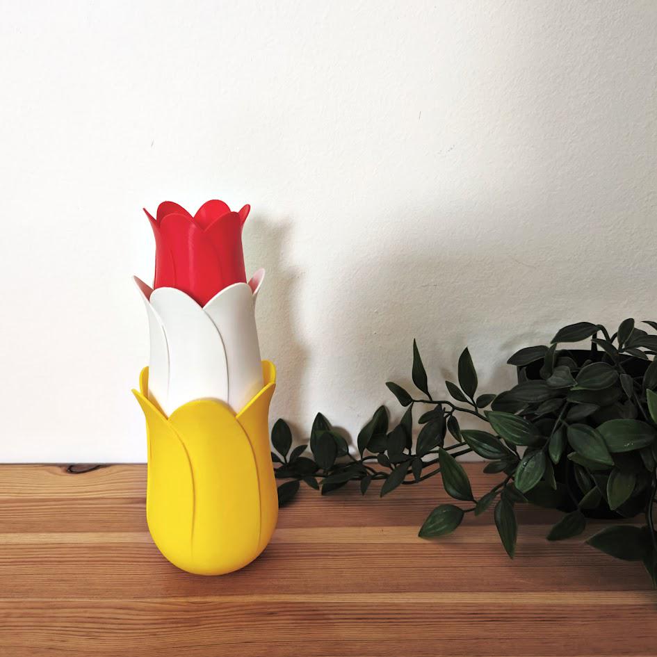 Tulip Holders, Tabletop Organizer, Mother’s Day Gift & Spring Decor, Desk Organizer, Tabletop Decor, Housewarming Gift, 3d print