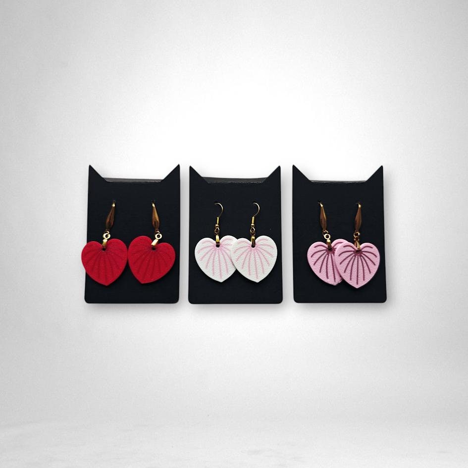 Leaf Earrings Anthurium Earrings, Plant Jewelry Gift for Plant Lovers, Leaf Earrings, Plant Gift, Leaf Design, 3d printed Earrings