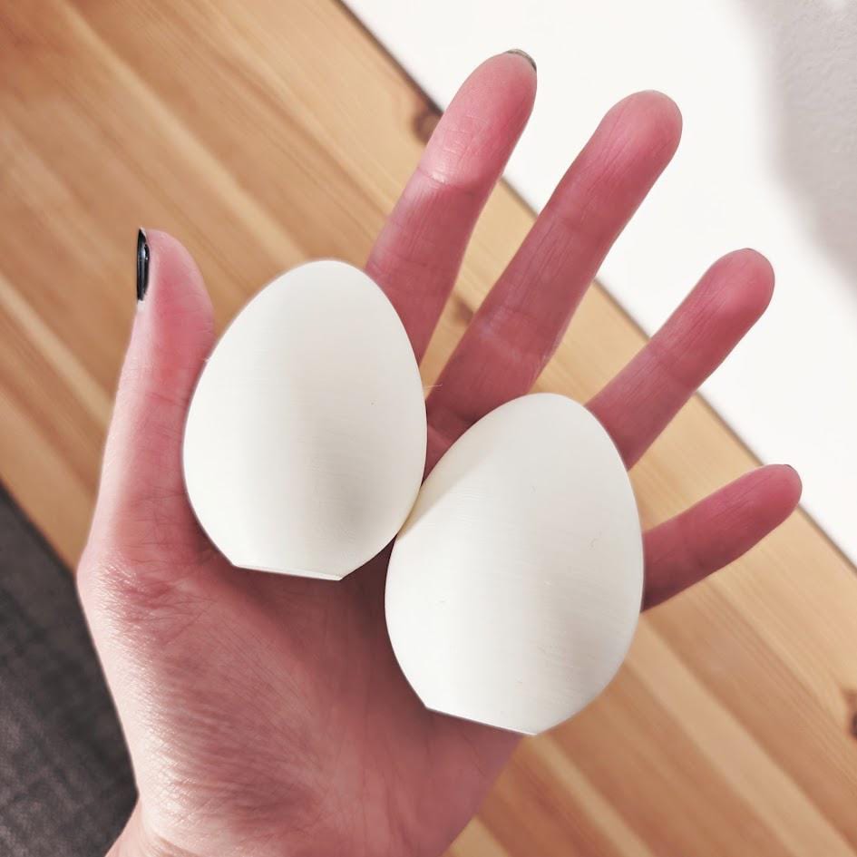 White 3D Printed Eggs, Plain Eggs for DIY Projects, Blank Egg Coloring, Easter Egg Paint, Easter Crafts, Table Decorations