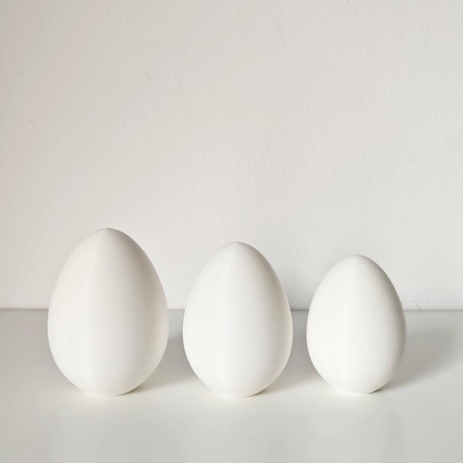 White 3D Printed Eggs, Plain Eggs for DIY Projects, Blank Egg Coloring, Easter Egg Paint, Easter Crafts, Table Decorations