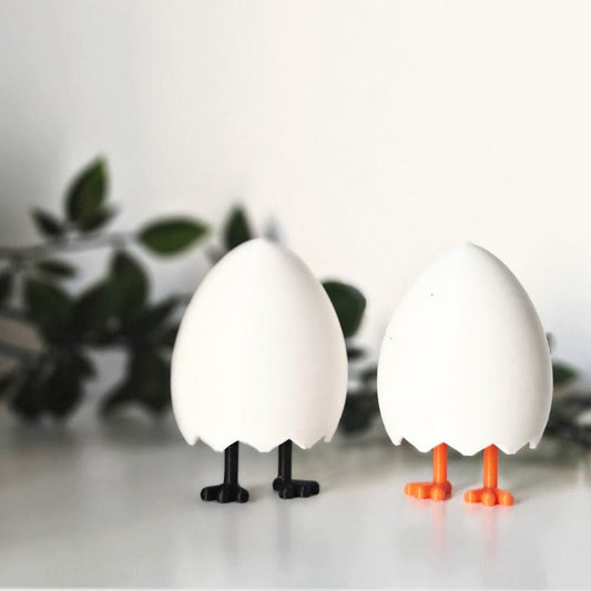 Easter Egg with Legs, Easter Decoration, Cracked Eggshell Spring Decor, Easter Table Deco, Standing Egg, Housewarming Gift, 3d print