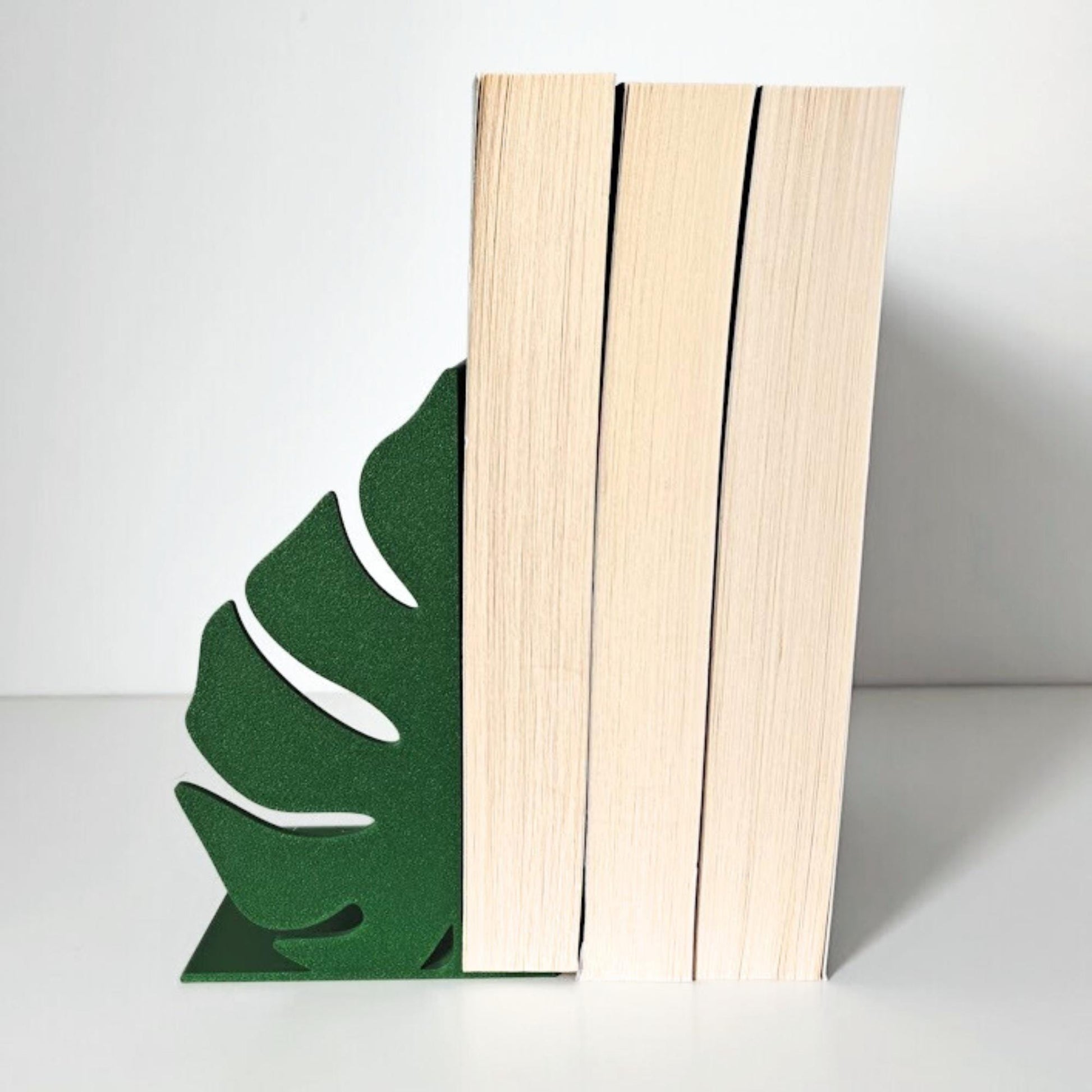 Monstera Bookends, Gift for Book Lovers, Monstera Deliciosa, Monstera Leaf, Monstera Book end, Book display shelf organizer, 3D printed Gift