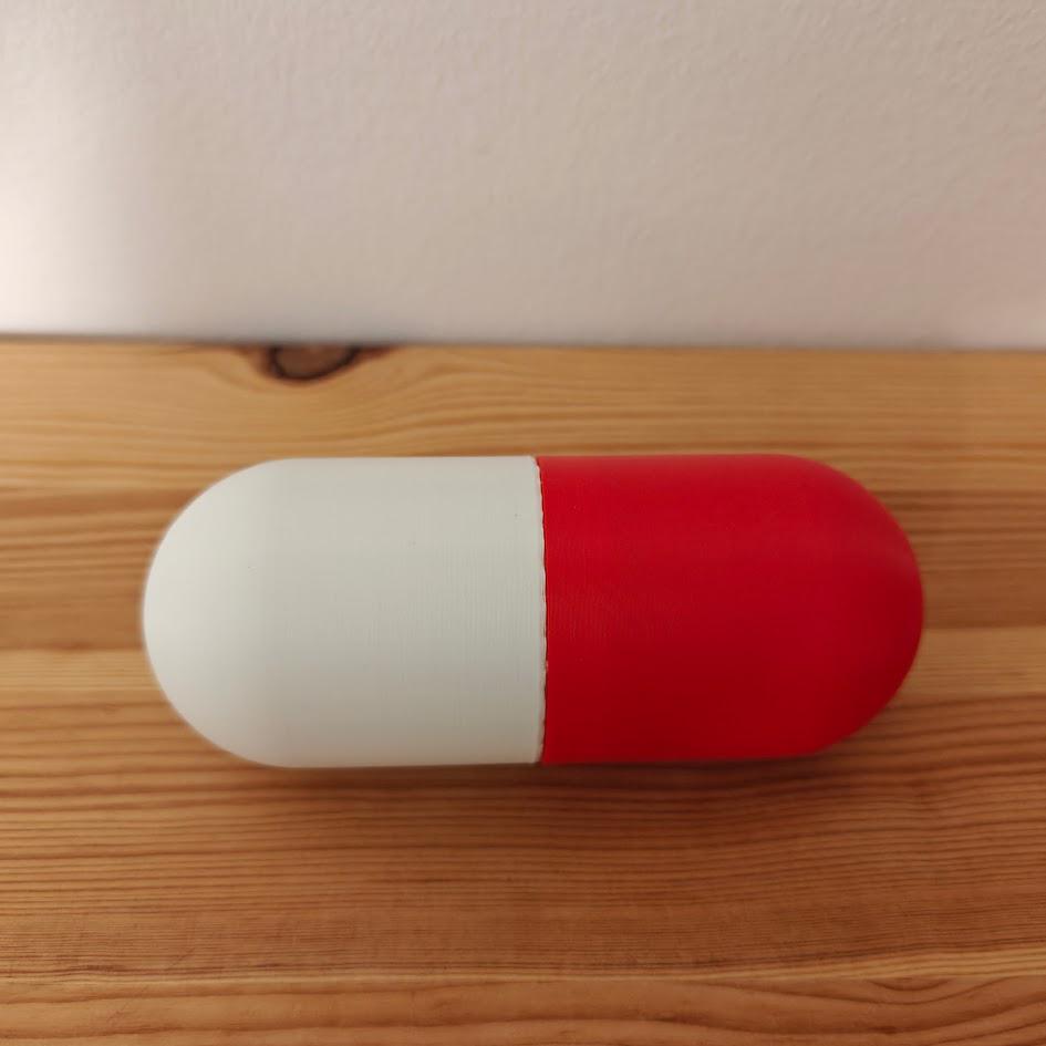 Pill Capsule Box for Secret Messages, Tiny Treasures or Sweet Surprises, Candy Storage, Romantic Love Message, Valentines Gift Box, 3d print