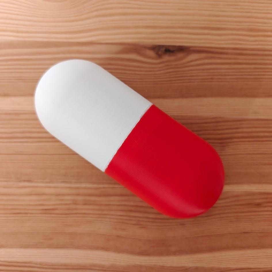 Pill Capsule Box for Secret Messages, Tiny Treasures or Sweet Surprises, Candy Storage, Romantic Love Message, Valentines Gift Box, 3d print