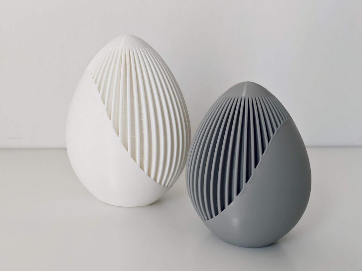 Easter Egg Decor Set – Geometric and Bunny-Inspired Designs, Easter Decoration, Spring Decor, Housewarming Gift, 3d print
