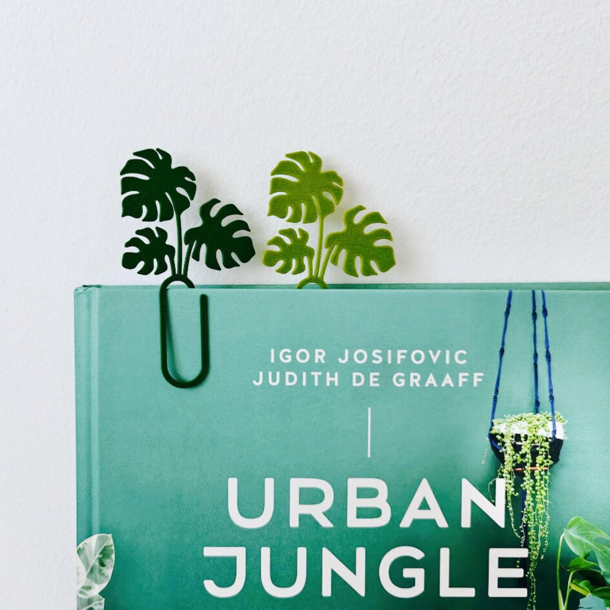 Monstera Leaf Bookmarks and Clips, Personalized Bookmark, Gift for Bookworms and Plant Lovers, 3d printed