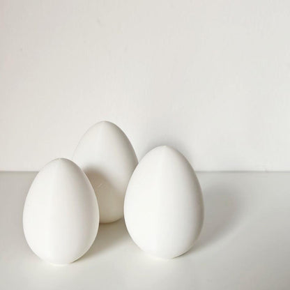 White 3D Printed Eggs, Plain Eggs for DIY Projects, Blank Egg Coloring, Easter Egg Paint, Easter Crafts, Table Decorations