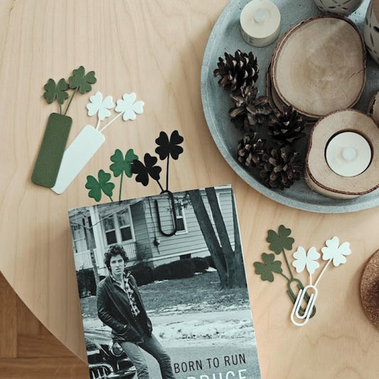 Clover Leaf Bookmarks and Clips, Personalized Bookmark, Gift for Bookworms and Plant Lovers, 3d printed St. Patrick&#39;s Day Present