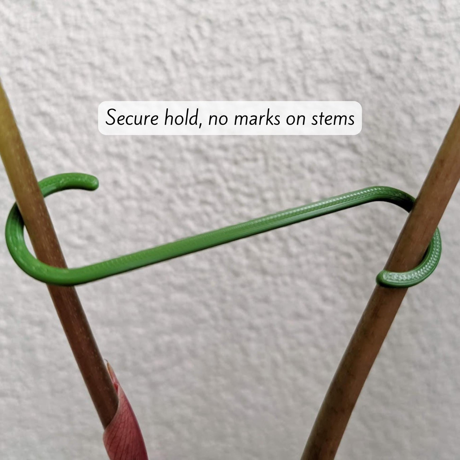 Stem Hook Supports, Lightweight with rounded edges, Multi-size, Stake for Heavy and Droopy Leaves, Set of Clips for Plant Care, 3d print