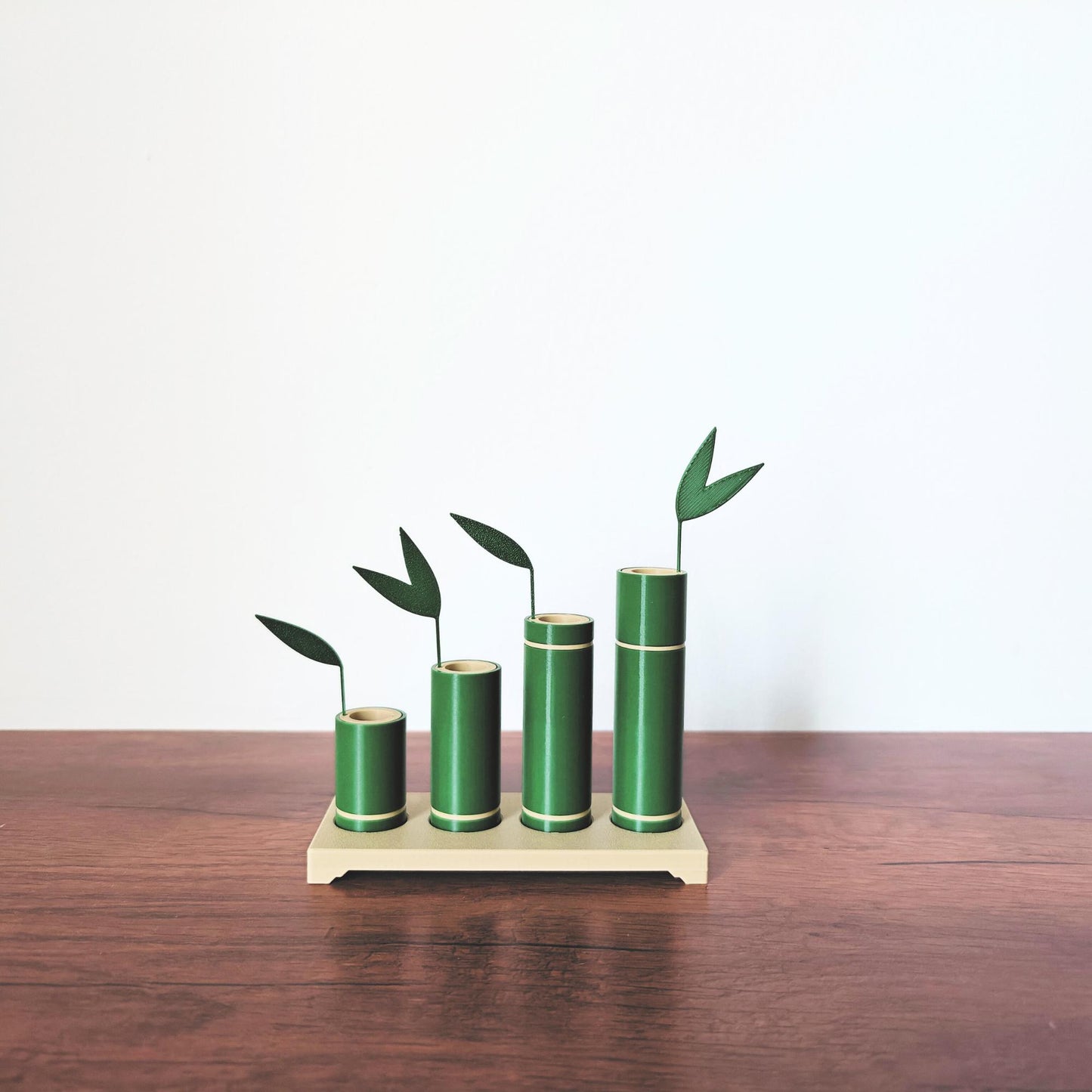 Bamboo Propagation Stand, Hydroponic Test Tube Holder, Rooting Vase with Plastic Vials, Cuttings Grow Station, 3D printed organizer