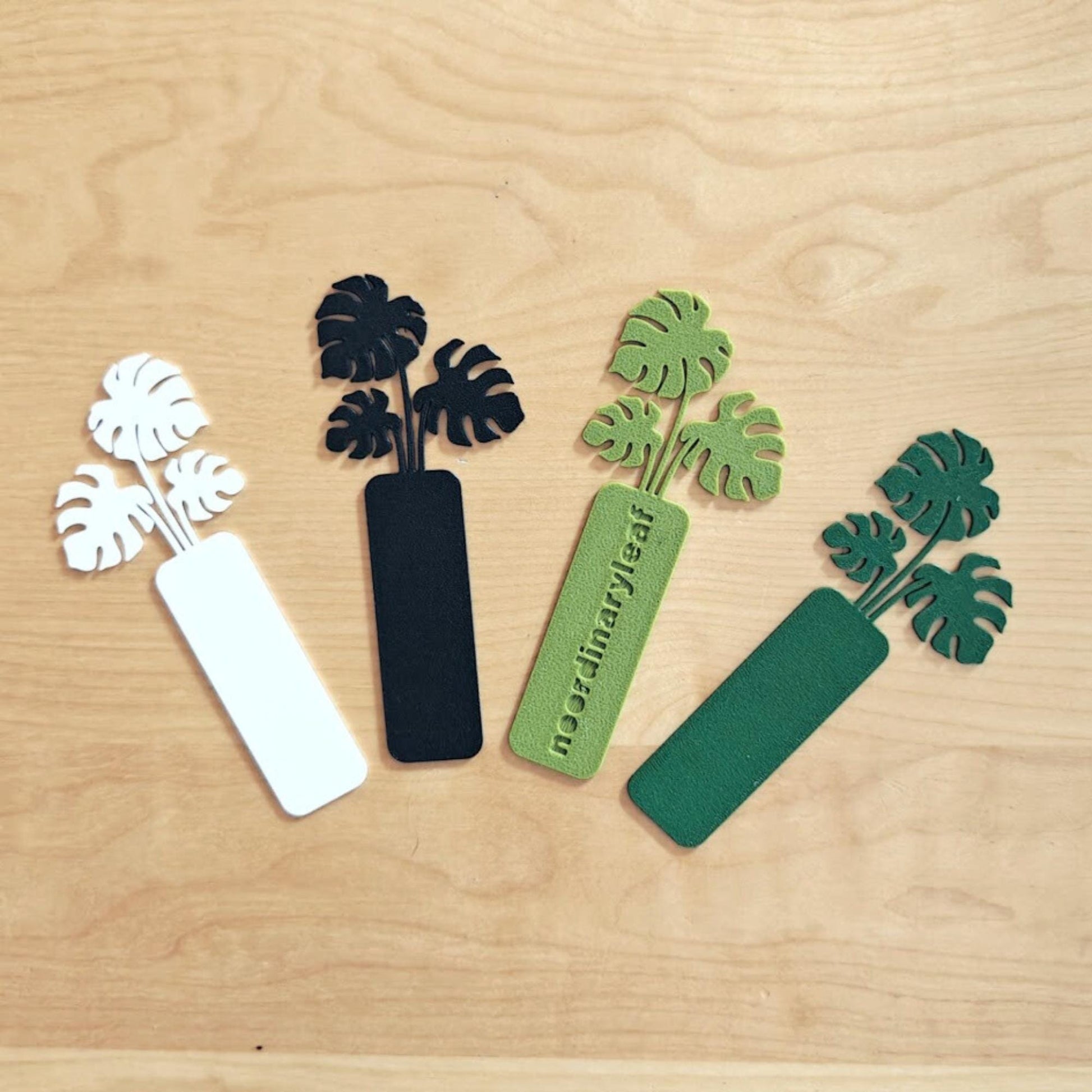 Monstera Leaf Bookmarks and Clips, Personalized Bookmark, Gift for Bookworms and Plant Lovers, 3d printed