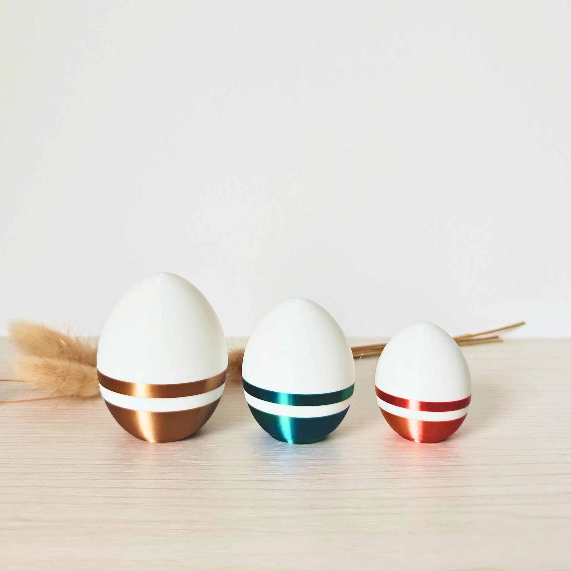 Easter Eggs Containers, Set of 3, Spring Decorating, Gift or Small Keepsakes Hiding, Small Storage, Egg Surprise, 3d print