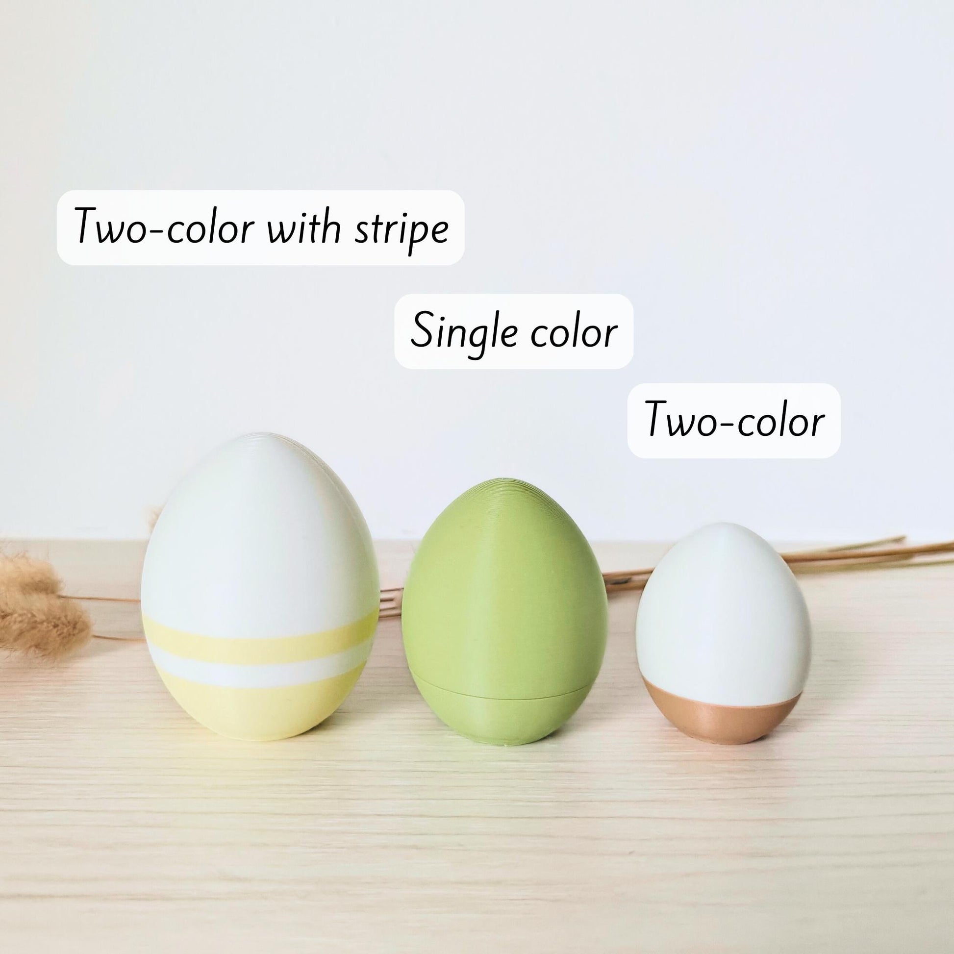 Easter Eggs Containers, Set of 3, Spring Decorating, Gift or Small Keepsakes Hiding, Small Storage, Egg Surprise, 3d print